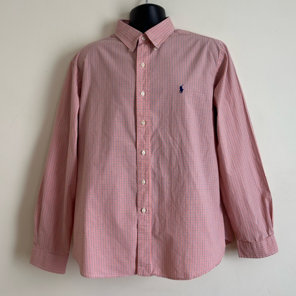 Ralph Lauren Men’s Custom Fit Button Down Shirt XXL Long Sleeve Classic